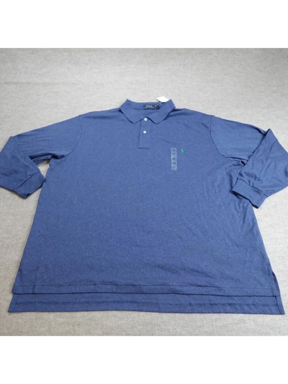 Polo Ralph Lauren Polo Shirt 4XB Blue Heater Classic Fit Heather NEW
